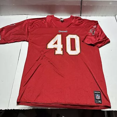 Vintage Mike Alstott Football Jersey Mens XL Logo 7  Tampa Bay Buccaneers #40 • $28