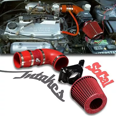 RED COATED Air Intake Kit For 2002-06 Mitsubishi Lancer 2.0L 4cyl OZ LS ES • $44