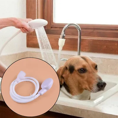 Bath Basin Single One Tap Fitting Shower Bath Head Hose Spray Hairdresser Dog Gl • £11.23