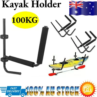 2X Kayak Storage Rack Carrier Canoe Paddle Surfboard Holder Wall Bracket 70KG AU • $35.99