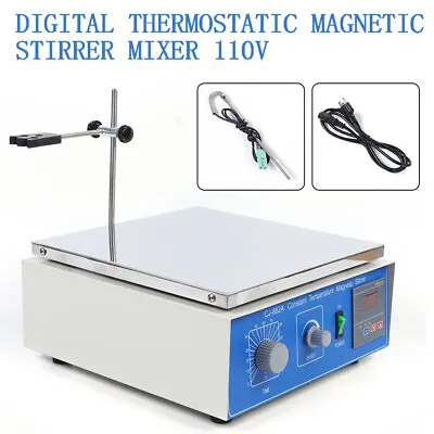 10000ML Thermostatic Magnetic Stirrer Digital Lab With Hot Plate Heating Mixer • $176