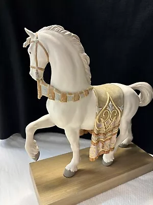 Lladro  A Regal Steed   Horse 16  Matte With Enamel Blanket And Bridle • $2625