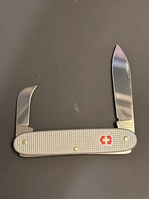 Discontinued Victorinox Pruner 93mm Silver Alox Swiss Army 2 Knife Multi-Tool • $89.95