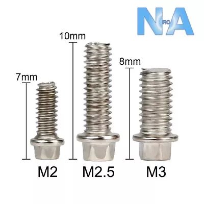 RC Scale Wheel Lug Bolts M2 M2.5 M3 Beadlock TRX4 Axial Carisma Crawler Pk100 • £11.49