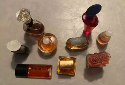 Vintage Collectable  Miniature Este Lauder Perfume Bottles Lot 9 Various Brands • $17