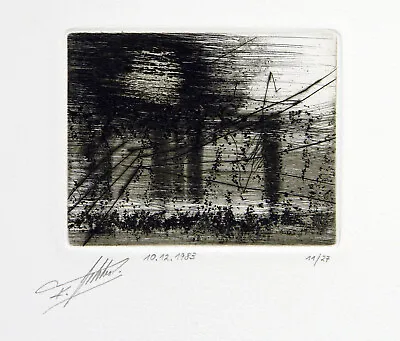 1983 DDR-Avantgarde. Etching Klaus SOBOLEWSKI (1962-2006 D) Autographed • $90.41