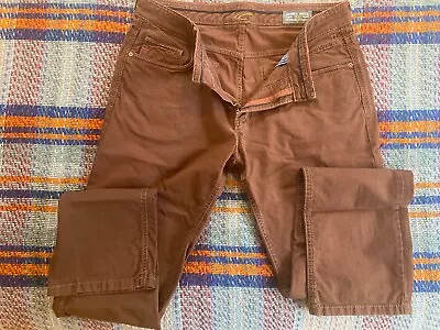 Men’s Camel Active Houston Stright Fit Jeans W34 L34 Chocolate Brown Cotton VGC • £28