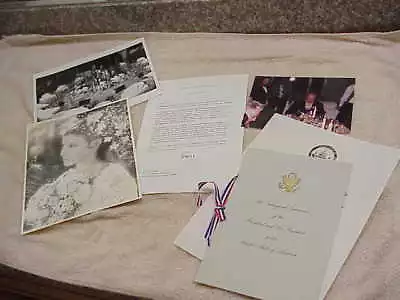 #198 Signed Letter By Nancy Reagan James Baker Iraq Kennedy Florist David Jones • $19