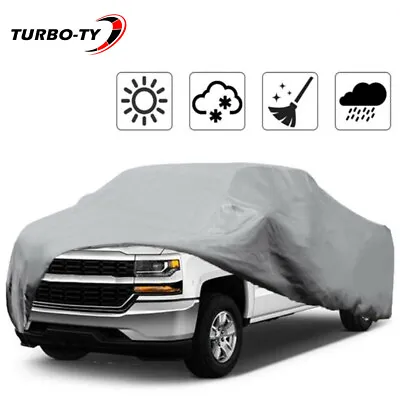 $31.99 • Buy For Pickup Truck Cover Outdoor Breathable Waterproof Sun UV Rain Dust Protection