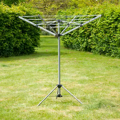 £28.75 • Buy Kct 4 Arm Portable Rotary Airer Indoor Clothes Washing Line Free Standing Rack