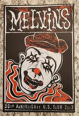 Melvins 9 Clowns Of The Apocalypse 30th Anniversary Original Tour Print Haze XXL • $44.99