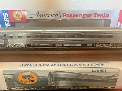 SANTA FE  SUPER CHIEF  PULLMAN STANDARD 36 Seat DINER - HO Scale -PLATED NEW OOP • $99.95