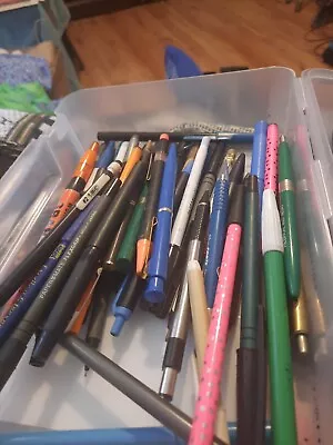 70+  Vintage Advertising Ballpoint  Lot Collection & Mec Pencils • $9