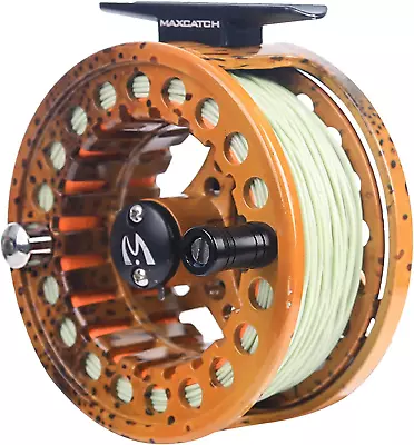 ECO Large Arbor Fly Fishing Reel (3/4Wt 5/6Wt 7/8Wt) And Pre-Loaded Fly Reel Wit • $46.31