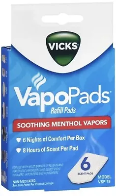 Vicks VapoPads Soothing Menthol Scent Pads VSP-19 -  6ct • $10.35