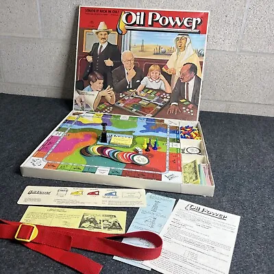 VTG 1982 Oil Power Boardgame Antfamco Strike It Rich In Oil Missing 1 Token • £91.56