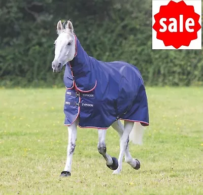 100G COMBO TURNOUT RUG Shires Horse Typhoon Full Neck Waterproof Lite Medium  • £59.39