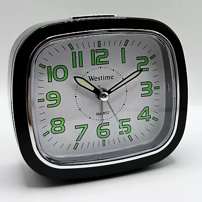 £11.99 • Buy Westime Silent Quartz Alarm Clock, No Ticking, Battery Powered,  Luminous Hands