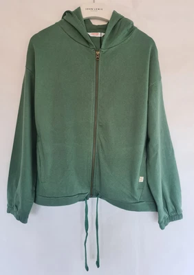 $32.78 • Buy John Lewis Anyday Crop Hoodie Size Small 10 To 12 Green Full Zip Cotton BNWT