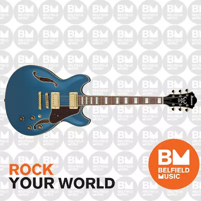 Ibanez AS73G Electric Guitar Semi-Hollow Prussian Blue Metallic - Brand New • $1029