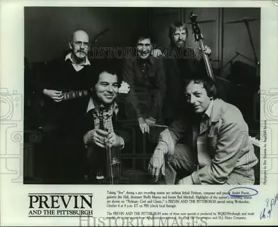 Press Photo Andre Previn Composer With Musicians On  Previn And The Pittsburgh  • $19.99