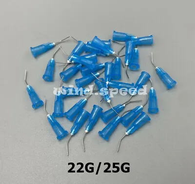Pre-bent Needle Micro Conveyor Syringe Tips For Dental Etch Flow Resin 22G 25G • $9.53