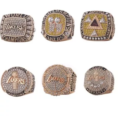 Kobe Bryant Los Angeles Lakers Championship 5+1 Fan Version Ring Set With Box • $72.15