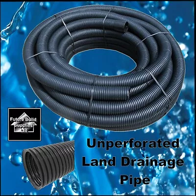 60mm 80mm Or 100mm In 50m Or 100m Land French Drainage Unperforated Pipe Tree • £115.83