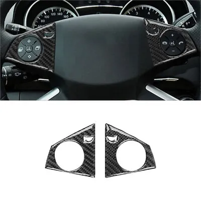 Carbon Fiber Steering Wheel Cover Trim For Mercedes Benz M Class W164 2006-2011 • $9.79