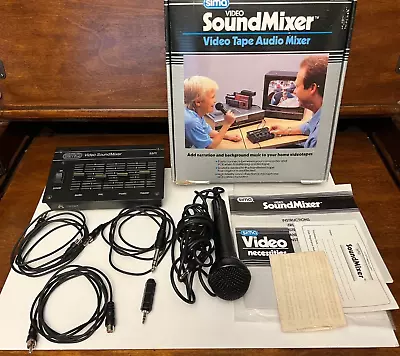$13.99 • Buy Vintage SIMA Sound Mixer Video Tape Audio Mixer 100% Complete In Box WORKING!