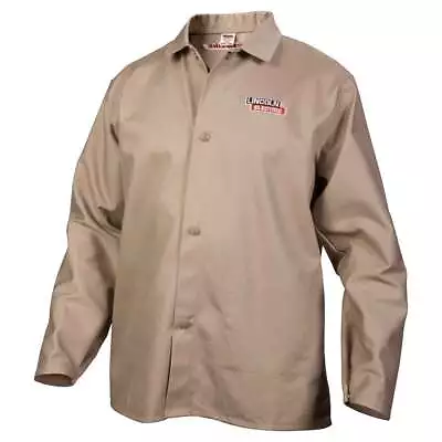 Lincoln Electric K3317 Traditional Khaki FR Cloth Welding Jacket Medium • $71.99