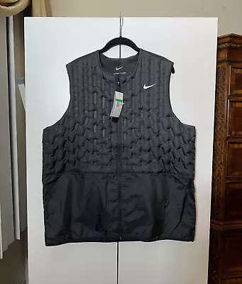 Nike Therma-FIT Repel Men's Full-Zip Down Golf Vest Size XL DX6078-010 $200 MSRP • $90