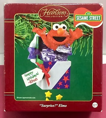 Sesame Street Surprise! Elmo 2003 Carlton Cards Heirloom Christmas Ornament • $6.30