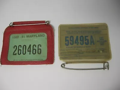 Hunting Licenses & Holders-1987 Pennsylvania St. + 1981 Maryland Turkey/Deer • $10.49