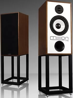 MISSION 770 Classic Top-rated Walnut Speakers With Stands AUTHORIZED-DEALER • $3599.99