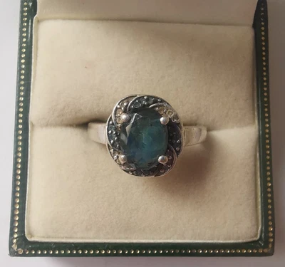 £3 • Buy Sterling Silver Spinel Ring, Size N . R36D