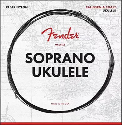 $9.89 • Buy Fender 90S California Coast Clear Nylon 4-String Soprano Ukulele Strings