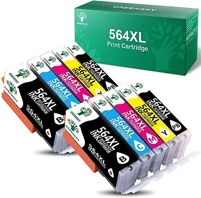 10 High Yield Ink Cartridge Set For HP 564XL PhotoSmart 5510 7510 7515 7520 7525 • $17.85