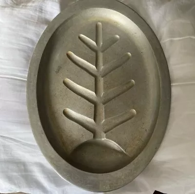 Vintage Majestic Cookware Aluminum Oven/Hot Oven Footed Platter With Juice Well • $0.99