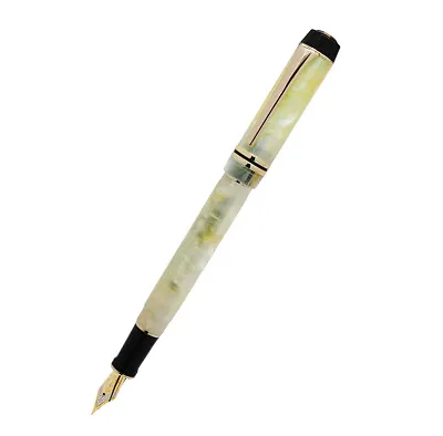 Kaigelu 316 Light Yellow Acrylic Celluloid Fountain Pen EF/F/M Nib Writing Pen • $19.55