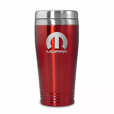 Mopar Parts Red Stainless Steel Travel Mug Tumbler OLP • $19.99