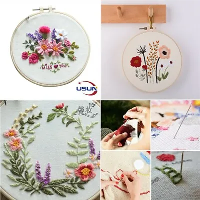 UK Embroidery Cross Stitch Kit Set For Beginners-Handmade Embroidery DIY Craft • £5.09