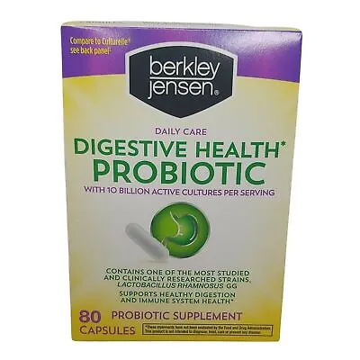 $17.50 • Buy Berkley Jensen Daily Care Digestive Health Probiotic Culturelle Capsules, 80 Ct.