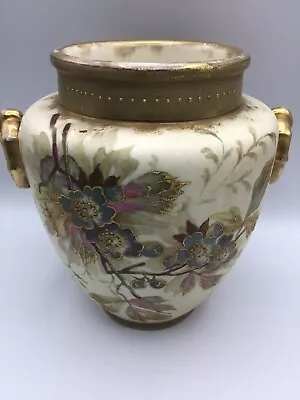 Antique Beautiful Royal Bonn Franz Mehlem Gold Accented Hand Painted German Vase • $118.88