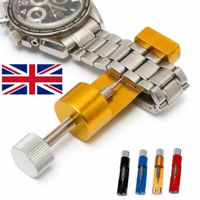 Watch Link Band Slit Strap Bracelet Chain Pin Remover Adjuster Repair Tools Kit • £3.65