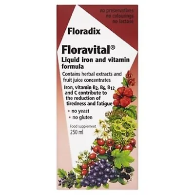 £11.99 • Buy Floradix Floravital Liquid Iron And Vitamin Formula - 250ml