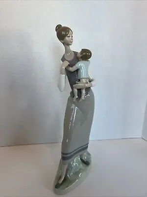 LLadro Porcelain Mother And Child Figurine #4701 Made In Spain Original Box • $100