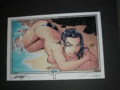 2013 Fathom Art Print Signed By J Scott Campbell And Peter Steigerwald #'d AP/50 • $149.99