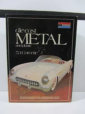 Monogram - 1953 Corvette Die-Cast Model Kit  GC  1:24 Scale  (224HM)  6100 • $14.95