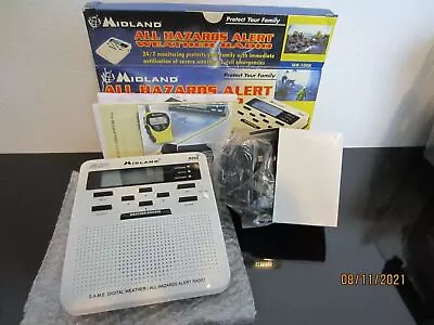 Midland WR100 Weather Alert Radio - White - With Power Cord 133 • $18